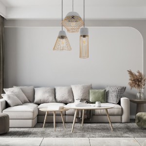 glo-01323-post_191 GLOBOSTAR® DURANT 01323 ΜΟΝΤΕΡΝΟ ΚΡΕΜΑΣΤΟ ΦΩΤΙΣΤΙΚΟ ΠΛΕΓΜΑ ΜΟΝΟΦΩΤΟ 1 X E27 IP20 ΓΚΡΙ ΤΣΙΜ