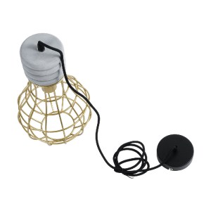 glo-01325-01325_10 GLOBOSTAR® DURANT 01325 ΜΟΝΤΕΡΝΟ ΚΡΕΜΑΣΤΟ ΦΩΤΙΣΤΙΚΟ ΠΛΕΓΜΑ ΜΟΝΟΦΩΤΟ 1 X E27 IP20 ΓΚΡΙ ΤΣΙΜ