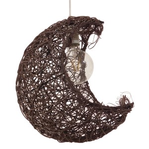 glo-01330-01330_002 GLOBOSTAR® CRESCENT 01330 VINTAGE ΚΡΕΜΑΣΤΟ ΦΩΤΙΣΤΙΚΟ ΠΛΕΓΜΑ ΜΟΝΟΦΩΤΟ 1 X E27 IP20 ΚΑΦΕ RAT