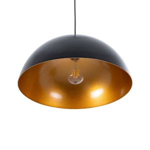 glo-01341-01341_6 GLOBOSTAR® LUNE 01341 ΜΟΝΤΕΡΝΟ ΚΡΕΜΑΣΤΟ ΦΩΤΙΣΤΙΚΟ ΚΑΜΠΑΝΑ ΜΟΝΟΦΩΤΟ 1 X E27 IP20 ΜΑΥΡΟ & ΧΡ