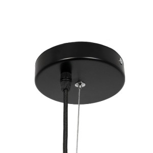 glo-01344-01344_09 GLOBOSTAR® MEDEA 01344 ΜΟΝΤΕΡΝΟ ΚΡΕΜΑΣΤΟ ΦΩΤΙΣΤΙΚΟ ΟΡΟΦΗΣ ΜΕ ΝΤΟΥΙ 1 X E27 AC 220-240V IP20 - ΜΑΥΡΟ & ΧΡΥΣΟ - Μ60 X Π60 X Υ30CM