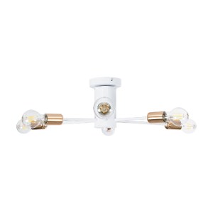 glo-01385-01385_4 GLOBOSTAR® OLINDA 01385 ΜΟΝΤΕΡΝΟ ΦΩΤΙΣΤΙΚΟ ΟΡΟΦΗΣ ΠΛΕΓΜΑ ΠΟΛΥΦΩΤΟ 6 X E27 IP20 ΛΕΥΚΟ & ΧΑΛ