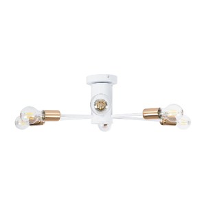 glo-01385-01385_5 GLOBOSTAR® OLINDA 01385 ΜΟΝΤΕΡΝΟ ΦΩΤΙΣΤΙΚΟ ΟΡΟΦΗΣ ΠΛΕΓΜΑ ΠΟΛΥΦΩΤΟ 6 X E27 IP20 ΛΕΥΚΟ & ΧΑΛ