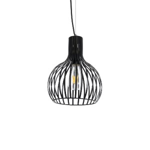 glo-01386-01386_2 GLOBOSTAR® SCANDI 01386 VINTAGE ΚΡΕΜΑΣΤΟ ΦΩΤΙΣΤΙΚΟ ΠΛΕΓΜΑ ΜΟΝΟΦΩΤΟ 1 X E27 IP20 ΜΑΥΡΟ ΜΕΤΑ