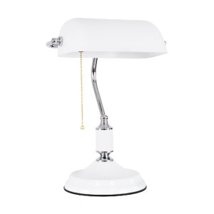 glo-01390-01390_0 GLOBOSTAR® LIBRARY 01390 VINTAGE ΕΠΙΤΡΑΠΕΖΙΟ ΦΩΤΙΣΤΙΚΟ ΠΟΡΤΑΤΙΦ ΜΟΝΟΦΩΤΟ ΜΕΤΑΛΛΙΚΟ ΧΡΩΜΙΟ 