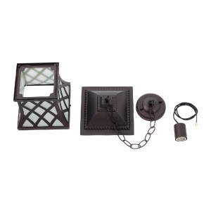 glo-01399-01399_10 GLOBOSTAR® LINCOLN 01399 VINTAGE ΚΡΕΜΑΣΤΟ ΦΩΤΙΣΤΙΚΟ ΠΛΕΓΜΑ ΜΟΝΟΦΩΤΟ 1 X E27 IP20 ΚΑΦΕ ΜΕΤΑ