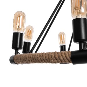 glo-01423-01423_9 GLOBOSTAR® MILLBANK 01423 VINTAGE ΚΡΕΜΑΣΤΟ ΦΩΤΙΣΤΙΚΟ ΟΡΟΦΗΣ ΜΕ ΝΤΟΥΙ 8 X E27 AC 220-240V I