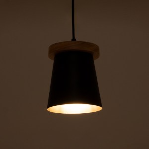 glo-01424-01424_3 GLOBOSTAR® LANA 01424 ΜΟΝΤΕΡΝΟ ΚΡΕΜΑΣΤΟ ΦΩΤΙΣΤΙΚΟ ΚΥΛΙΝΔΡΟΣ ΜΟΝΟΦΩΤΟ 1 X E27 IP20 ΜΑΥΡΟ ΜΕ