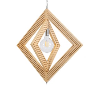 glo-01431-01431_6 GLOBOSTAR® OCTAVE 01431 ΜΟΝΤΕΡΝΟ ΚΡΕΜΑΣΤΟ ΦΩΤΙΣΤΙΚΟ ΟΡΟΦΗΣ ΜΟΝΟΦΩΤΟ 1 X E27 IP20 ΜΠΕΖ ΞΥΛΟ