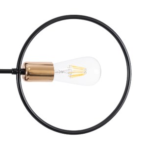 glo-01446-01446_5 GLOBOSTAR® NEXUS 01446 ΜΟΝΤΕΡΝΟ ΦΩΤΙΣΤΙΚΟ ΟΡΟΦΗΣ ΠΛΕΓΜΑ ΠΟΛΥΦΩΤΟ 6 X E27 IP20 ΜΑΥΡΟ & ΧΑΛΚ