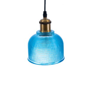 glo-01452-01452_6 GLOBOSTAR® SEGRETO 01452 VINTAGE ΚΡΕΜΑΣΤΟ ΦΩΤΙΣΤΙΚΟ ΜΟΝΟΦΩΤΟ ΚΑΜΠΑΝΑ 1 X E27 IP20 ΜΠΛΕ ΓΥΑ