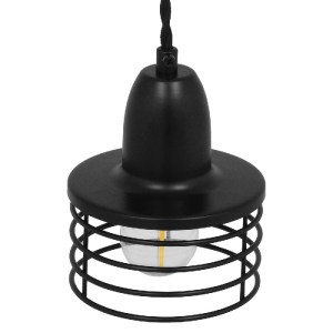 glo-01456-01456_6 GLOBOSTAR® MANHATTAN 01456 ΜΟΝΤΕΡΝΟ ΚΡΕΜΑΣΤΟ ΦΩΤΙΣΤΙΚΟ ΚΑΜΠΑΝΑ ΜΟΝΟΦΩΤΟ 1 X E27 IP20 ΜΑΥΡΟ