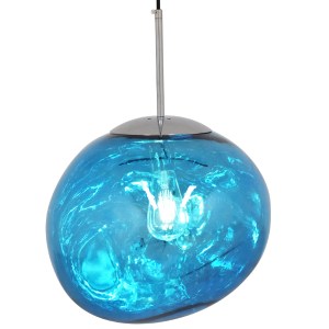 glo-01467-01467_2 GLOBOSTAR® DIXAR 01467 ΜΟΝΤΕΡΝΟ ΚΡΕΜΑΣΤΟ ΦΩΤΙΣΤΙΚΟ ΜΠΑΛΑ ΜΟΝΟΦΩΤΟ 1 X E27 IP20 ΜΠΛΕ ΓΥΑΛΙ 