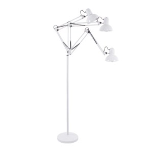 glo-01471-01471_4 GLOBOSTAR® AUDREY 01471 VINTAGE ΕΠΙΔΑΠΕΔΙΟ ΦΩΤΙΣΤΙΚΟ ΜΟΝΟΦΩΤΟ 1 X E27 IP20 ΛΕΥΚΟ ΜΕΤΑΛΛΟ -