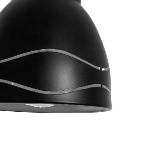 glo-01477-01477_8 GLOBOSTAR® COOLIE 01477 ΜΟΝΤΕΡΝΟ ΚΡΕΜΑΣΤΟ ΦΩΤΙΣΤΙΚΟ ΜΟΝΟΦΩΤΟ ΚΑΜΠΑΝΑ 1 X E27 IP20 ΜΑΥΡΟ & 