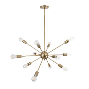 glo-01485-01485_5 GLOBOSTAR® MILANO 01485 ΜΟΝΤΕΡΝΟ ΦΩΤΙΣΤΙΚΟ ΟΡΟΦΗΣ ΠΛΕΓΜΑ ΠΟΛΥΦΩΤΟ 12 X E27 IP20 ΧΡΥΣΟ ΜΕΤΑ