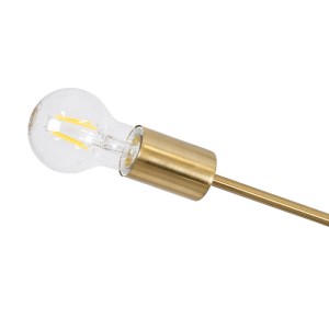 glo-01485-01485_7 GLOBOSTAR® MILANO 01485 ΜΟΝΤΕΡΝΟ ΦΩΤΙΣΤΙΚΟ ΟΡΟΦΗΣ ΠΛΕΓΜΑ ΠΟΛΥΦΩΤΟ 12 X E27 IP20 ΧΡΥΣΟ ΜΕΤΑ