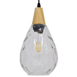 glo-01491-01491_5 GLOBOSTAR® NOAH 01491 ΜΟΝΤΕΡΝΟ ΚΡΕΜΑΣΤΟ ΦΩΤΙΣΤΙΚΟ ΑΝΑΡΤΗΣΗ ΜΟΝΟΦΩΤΟ 1 X E27 IP20 ΔΙΑΦΑΝΟ Γ