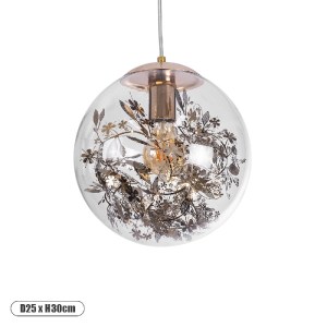 glo-01511-01511_0 GLOBOSTAR® HARPER 01511 ΜΟΝΤΕΡΝΟ ΚΡΕΜΑΣΤΟ ΦΩΤΙΣΤΙΚΟ ΜΠΑΛΑ ΜΟΝΟΦΩΤΟ 1 X E27 IP20 ΔΙΑΦΑΝΟ ΓΥ