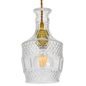 glo-01513-01513_0 GLOBOSTAR® WHISKEY 01513 VINTAGE ΚΡΕΜΑΣΤΟ ΦΩΤΙΣΤΙΚΟ ΑΝΑΡΤΗΣΗ ΜΟΝΟΦΩΤΟ 1 X E27 IP20 ΔΙΑΦΑΝΟ