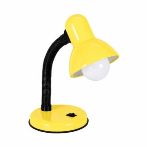 glo-01536-01536_01 GLOBOSTAR® STUDENT 01536 ΜΟΝΤΕΡΝΟ ΕΠΙΤΡΑΠΕΖΙΟ ΦΩΤΙΣΤΙΚΟ ΠΟΡΤΑΤΙΦ ΜΕ ΝΤΟΥΙ 1 X E27 AC 220-240V IP20 - ΚΙΤΡΙΝΟ & ΜΑΥΡΟ - Μ12 X Π12 X Υ32CM