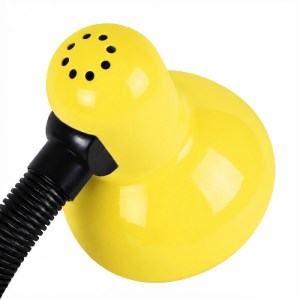 glo-01536-01536_04 GLOBOSTAR® STUDENT 01536 ΜΟΝΤΕΡΝΟ ΕΠΙΤΡΑΠΕΖΙΟ ΦΩΤΙΣΤΙΚΟ ΠΟΡΤΑΤΙΦ ΜΕ ΝΤΟΥΙ 1 X E27 AC 220-240V IP20 - ΚΙΤΡΙΝΟ & ΜΑΥΡΟ - Μ12 X Π12 X Υ32CM