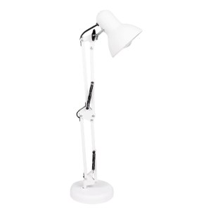 glo-01539-01539_05 GLOBOSTAR® DESK 01539 ΜΟΝΤΕΡΝΟ ΕΠΙΤΡΑΠΕΖΙΟ ΦΩΤΙΣΤΙΚΟ ΠΟΡΤΑΤΙΦ ΜΕ ΝΤΟΥΙ 1 X E27 AC 220-240V IP20 - ΛΕΥΚΟ - Μ15 X Π15 X Υ67CM
