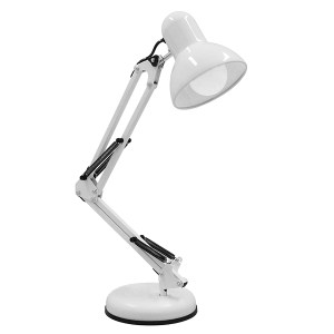 glo-01539-01539_0 GLOBOSTAR® DESK 01539 ΜΟΝΤΕΡΝΟ ΕΠΙΤΡΑΠΕΖΙΟ ΦΩΤΙΣΤΙΚΟ ΓΡΑΦΕΙΟΥ ΜΟΝΟΦΩΤΟ ΜΕΤΑΛΛΙΚΟ ΛΕΥΚΟ Φ15