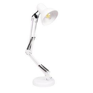 glo-01539-1fc17c_01539_01 GLOBOSTAR® DESK 01539 ΜΟΝΤΕΡΝΟ ΕΠΙΤΡΑΠΕΖΙΟ ΦΩΤΙΣΤΙΚΟ ΠΟΡΤΑΤΙΦ ΜΕ ΝΤΟΥΙ 1 X E27 AC 220-240V IP20 - ΛΕΥΚΟ - Μ15 X Π15 X Υ67CM