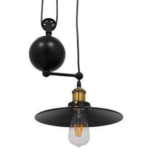 glo-01549-01549_6 GLOBOSTAR® CARILO 01549 VINTAGE ΚΡΕΜΑΣΤΟ ΦΩΤΙΣΤΙΚΟ ΑΝΑΡΤΗΣΗ ΜΟΝΟΦΩΤΟ 1 X E27 IP20 ΜΑΥΡΟ & 