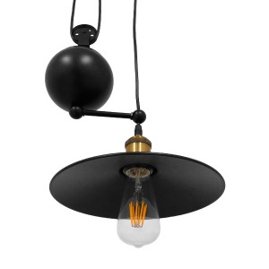 glo-01549-01549_7 GLOBOSTAR® CARILO 01549 VINTAGE ΚΡΕΜΑΣΤΟ ΦΩΤΙΣΤΙΚΟ ΑΝΑΡΤΗΣΗ ΜΟΝΟΦΩΤΟ 1 X E27 IP20 ΜΑΥΡΟ & 