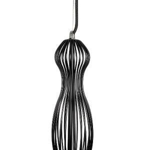 glo-01560-01560_07 GLOBOSTAR® LILY 01560 VINTAGE ΚΡΕΜΑΣΤΟ ΦΩΤΙΣΤΙΚΟ ΟΡΟΦΗΣ ΜΕ ΝΤΟΥΙ 1 X E27 AC 220-240V IP20 - ΜΑΥΡΟ & ΛΕΥΚΟ - Μ25 X Π25 X Υ67CM