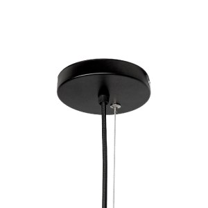 glo-01560-01560_08 GLOBOSTAR® LILY 01560 VINTAGE ΚΡΕΜΑΣΤΟ ΦΩΤΙΣΤΙΚΟ ΟΡΟΦΗΣ ΜΕ ΝΤΟΥΙ 1 X E27 AC 220-240V IP20 - ΜΑΥΡΟ & ΛΕΥΚΟ - Μ25 X Π25 X Υ67CM
