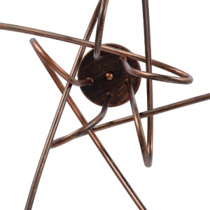 glo-01564-01564_8 GLOBOSTAR® PAULELI 01564 ΜΟΝΤΕΡΝΟ ΦΩΤΙΣΤΙΚΟ ΟΡΟΦΗΣ ΠΛΕΓΜΑ ΠΟΛΥΦΩΤΟ 5 X E27 IP20 ΧΑΛΚΙΝΟ ΜΕ