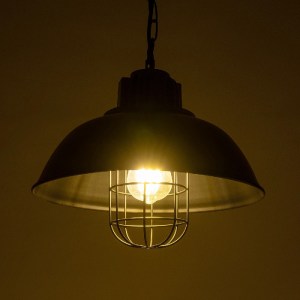 glo-01571-01571_02 GLOBOSTAR® HARROW 01571 VINTAGE ΚΡΕΜΑΣΤΟ ΦΩΤΙΣΤΙΚΟ ΟΡΟΦΗΣ ΜΕ ΝΤΟΥΙ 1 X E27 AC 220-240V IP20 - ΜΑΥΡΟ - Μ33 X Π33 X Υ32CM