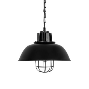 glo-01571-01571_04 GLOBOSTAR® HARROW 01571 VINTAGE ΚΡΕΜΑΣΤΟ ΦΩΤΙΣΤΙΚΟ ΟΡΟΦΗΣ ΜΕ ΝΤΟΥΙ 1 X E27 AC 220-240V IP20 - ΜΑΥΡΟ - Μ33 X Π33 X Υ32CM