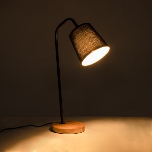 glo-01573-01573_3 GLOBOSTAR® BARNABY 01573 ΜΟΝΤΕΡΝΟ ΕΠΙΤΡΑΠΕΖΙΟ ΦΩΤΙΣΤΙΚΟ ΠΟΡΤΑΤΙΦ ΜΟΝΟΦΩΤΟ 1 X E27 ΜΑΥΡΟ ΜΕ