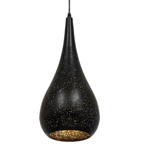 glo-01589-01589_0 GLOBOSTAR® JANIS 01589 ΜΟΝΤΕΡΝΟ ΚΡΕΜΑΣΤΟ ΦΩΤΙΣΤΙΚΟ ΚΑΜΠΑΝΑ ΜΟΝΟΦΩΤΟ 1 X E27 IP20 ΜΑΥΡΟ & Χ