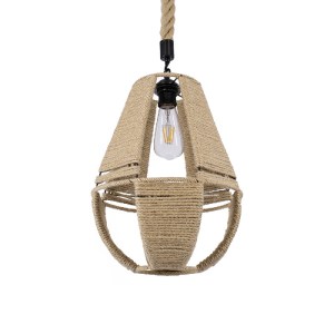 glo-01608-af68f0_01608_0 GLOBOSTAR® POLIA 01608 BOHO ΚΡΕΜΑΣΤΟ ΦΩΤΙΣΤΙΚΟ ΠΛΕΓΜΑ ΜΟΝΟΦΩΤΟ 1 X E27 IP20 ΜΠΕΖ ΣΧΟΙΝΙ - 