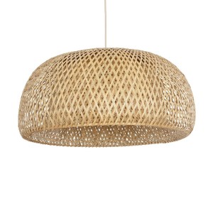 glo-01627-01627_1 GLOBOSTAR® SAN TROPEZ 01627 BOHO ΚΡΕΜΑΣΤΟ ΦΩΤΙΣΤΙΚΟ ΟΡΟΦΗΣ ΜΕ ΝΤΟΥΙ 1 X E27 AC 220-240V IP20 - ΜΠΕΖ - Μ60 X Π60 X Υ29CM