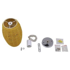 glo-01631-01631_7 GLOBOSTAR® INCASS 01631 VINTAGE ΚΡΕΜΑΣΤΟ ΦΩΤΙΣΤΙΚΟ ΑΝΑΡΤΗΣΗ ΜΟΝΟΦΩΤΟ 1 X E27 IP20 ΜΠΕΖ RAT