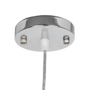 glo-01634-01634_09 GLOBOSTAR® MANGEA 01634 BOHO ΚΡΕΜΑΣΤΟ ΦΩΤΙΣΤΙΚΟ ΟΡΟΦΗΣ ΜΕ ΝΤΟΥΙ 1 X E27 AC 220-240V IP20 - ΜΠΕΖ - Μ32 X Π32 X Υ30CM