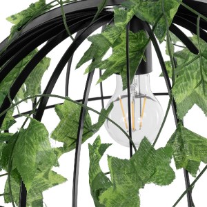 glo-01640-01640_12 GLOBOSTAR® NEST 01640 VINTAGE ΚΡΕΜΑΣΤΟ ΦΩΤΙΣΤΙΚΟ ΦΙΓΟΥΡΑ ΜΟΝΟΦΩΤΟ 1 X E27 IP20 ΜΑΥΡΟ ΜΕΤΑΛ