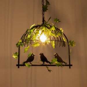 glo-01640-01640_3 GLOBOSTAR® NEST 01640 VINTAGE ΚΡΕΜΑΣΤΟ ΦΩΤΙΣΤΙΚΟ ΦΙΓΟΥΡΑ ΜΟΝΟΦΩΤΟ 1 X E27 IP20 ΜΑΥΡΟ ΜΕΤΑΛ