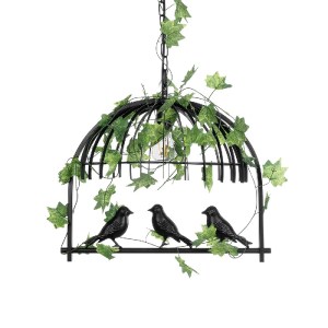 glo-01640-01640_5 GLOBOSTAR® NEST 01640 VINTAGE ΚΡΕΜΑΣΤΟ ΦΩΤΙΣΤΙΚΟ ΦΙΓΟΥΡΑ ΜΟΝΟΦΩΤΟ 1 X E27 IP20 ΜΑΥΡΟ ΜΕΤΑΛ