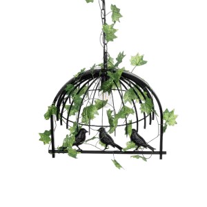 glo-01640-01640_7 GLOBOSTAR® NEST 01640 VINTAGE ΚΡΕΜΑΣΤΟ ΦΩΤΙΣΤΙΚΟ ΦΙΓΟΥΡΑ ΜΟΝΟΦΩΤΟ 1 X E27 IP20 ΜΑΥΡΟ ΜΕΤΑΛ