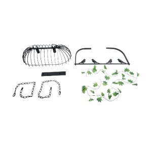 glo-01643-01643_11 GLOBOSTAR® NEST 01643 VINTAGE ΚΡΕΜΑΣΤΟ ΦΩΤΙΣΤΙΚΟ ΦΙΓΟΥΡΑ ΔΙΦΩΤΟ 2 X E27 IP20 ΜΑΥΡΟ ΜΕΤΑΛΛΟ ΜΕ ΠΡΑΣΙΝΟ ΠΛΑΣΤΙΚΟ - Μ73.6 X Π37.5 X Y38CM