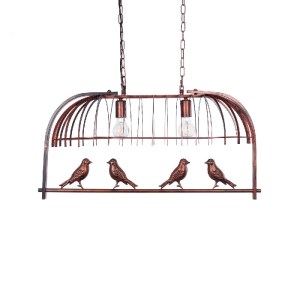 glo-01645-01645_11 GLOBOSTAR® NEST 01645 VINTAGE ΚΡΕΜΑΣΤΟ ΦΩΤΙΣΤΙΚΟ ΦΙΓΟΥΡΑ ΔΙΦΩΤΟ 2 X E27 IP20 ΧΑΛΚΙΝΟ ΜΕΤΑΛΛΟ ΜΕ ΠΡΑΣΙΝΟ ΠΛΑΣΤΙΚΟ - Μ73.6 X Π37.5 X Y38.5CM