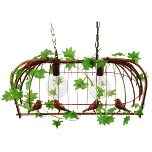 glo-01645-01645_5 GLOBOSTAR® NEST 01645 VINTAGE ΚΡΕΜΑΣΤΟ ΦΩΤΙΣΤΙΚΟ ΦΙΓΟΥΡΑ ΔΙΦΩΤΟ 2 X E27 IP20 ΧΑΛΚΙΝΟ ΜΕΤΑΛ