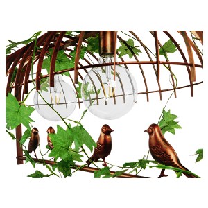 glo-01645-01645_6 GLOBOSTAR® NEST 01645 VINTAGE ΚΡΕΜΑΣΤΟ ΦΩΤΙΣΤΙΚΟ ΦΙΓΟΥΡΑ ΔΙΦΩΤΟ 2 X E27 IP20 ΧΑΛΚΙΝΟ ΜΕΤΑΛ